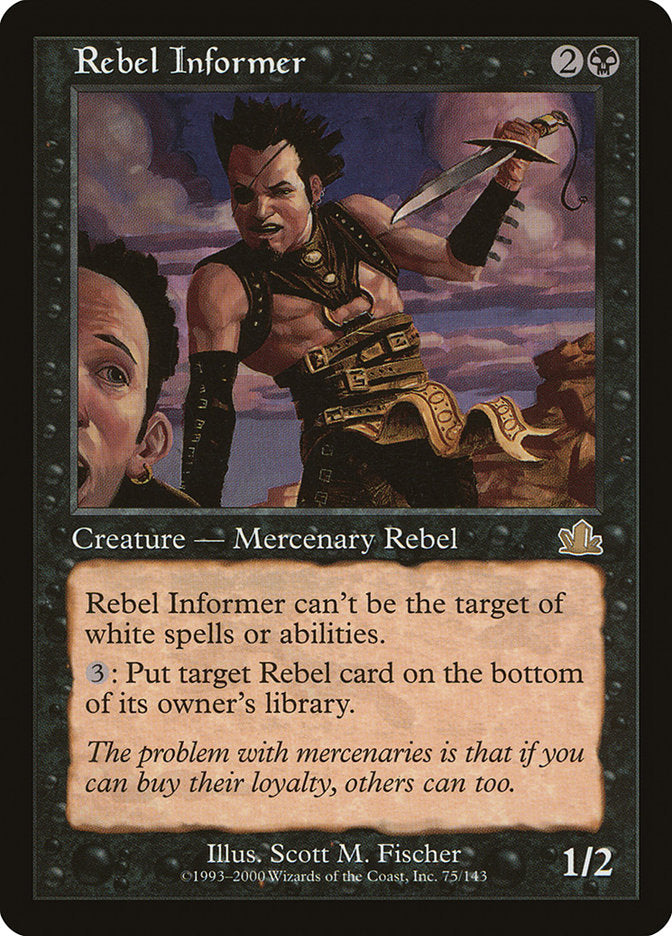 Rebel Informer [Prophecy] MTG Single Magic: The Gathering | Red Claw Gaming