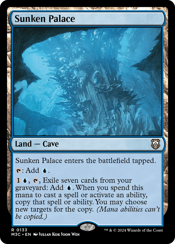 Sunken Palace (Extended Art) (Ripple Foil) [Modern Horizons 3 Commander] MTG Single Magic: The Gathering | Red Claw Gaming