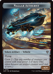 Construct // Nalaar Aetherjet Double-Sided Token [Aetherdrift Commander Tokens] MTG Single Magic: The Gathering | Red Claw Gaming