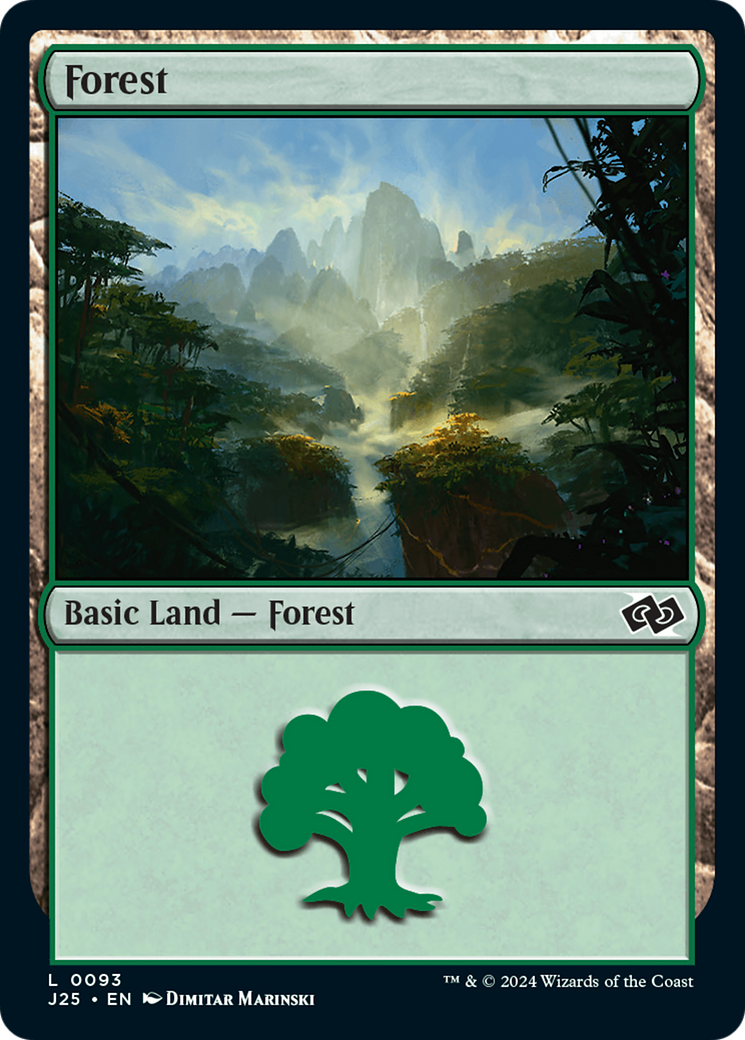 Forest (93) [Foundations Jumpstart] MTG Single Magic: The Gathering | Red Claw Gaming