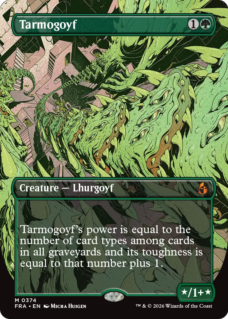 Tarmogoyf (Borderless) [Reality Fracture] | Red Claw Gaming