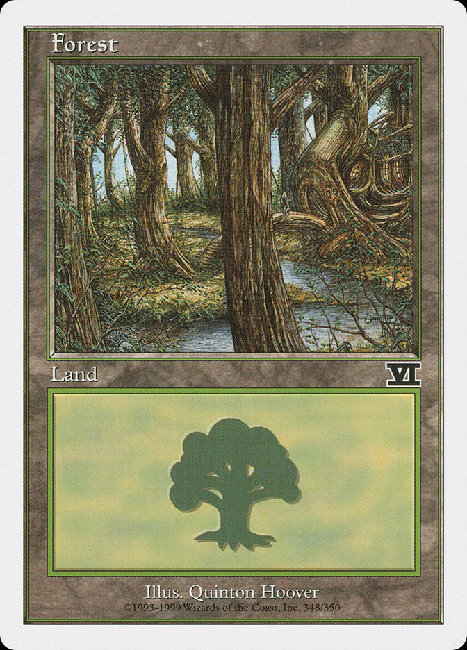 Forest (348) [Classic Sixth Edition] MTG Single Magic: The Gathering | Red Claw Gaming