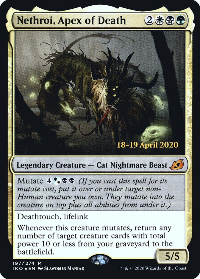 Nethroi, Apex of Death [Ikoria: Lair of Behemoths Prerelease Promos] MTG Single Magic: The Gathering | Red Claw Gaming