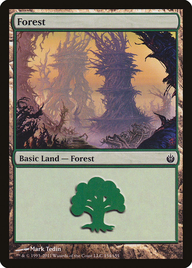 Forest (154) [Mirrodin Besieged] MTG Single Magic: The Gathering | Red Claw Gaming