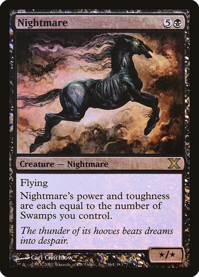 Nightmare (Premium Foil) [Tenth Edition] MTG Single Magic: The Gathering | Red Claw Gaming