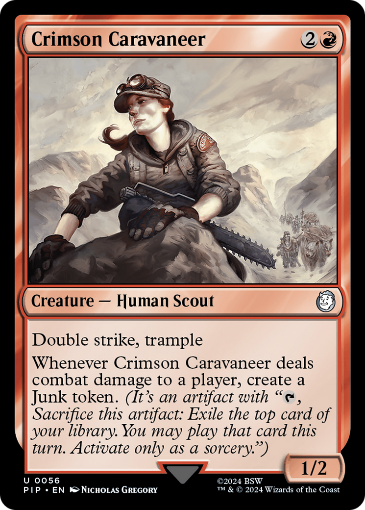 Crimson Caravaneer [Fallout] MTG Single Magic: The Gathering    | Red Claw Gaming