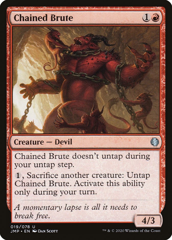 Chained Brute [Jumpstart] MTG Single Magic: The Gathering | Red Claw Gaming