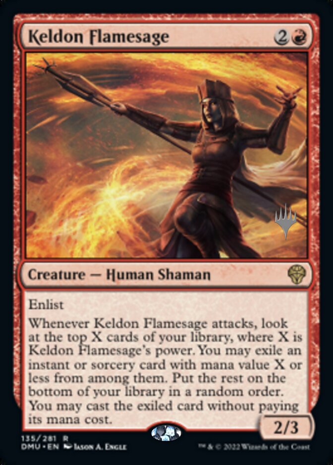 Keldon Flamesage (Promo Pack) [Dominaria United Promos] MTG Single Magic: The Gathering    | Red Claw Gaming