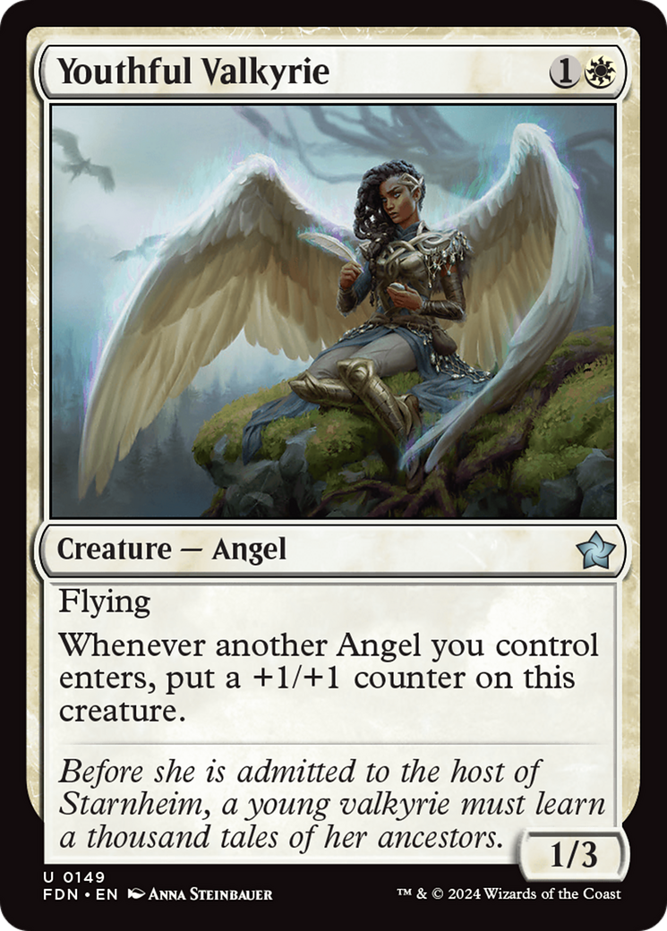 Youthful Valkyrie [Foundations] MTG Single Magic: The Gathering | Red Claw Gaming