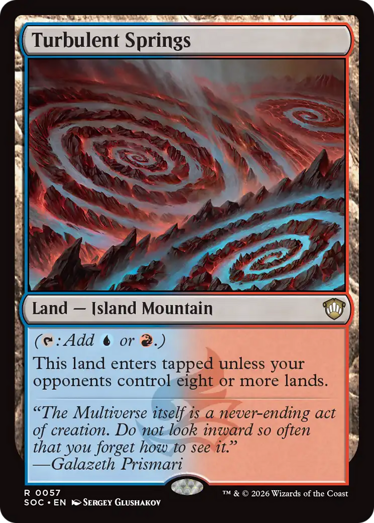 Turbulent Springs [Secrets of Strixhaven Commander] MTG Single Magic: The Gathering | Red Claw Gaming