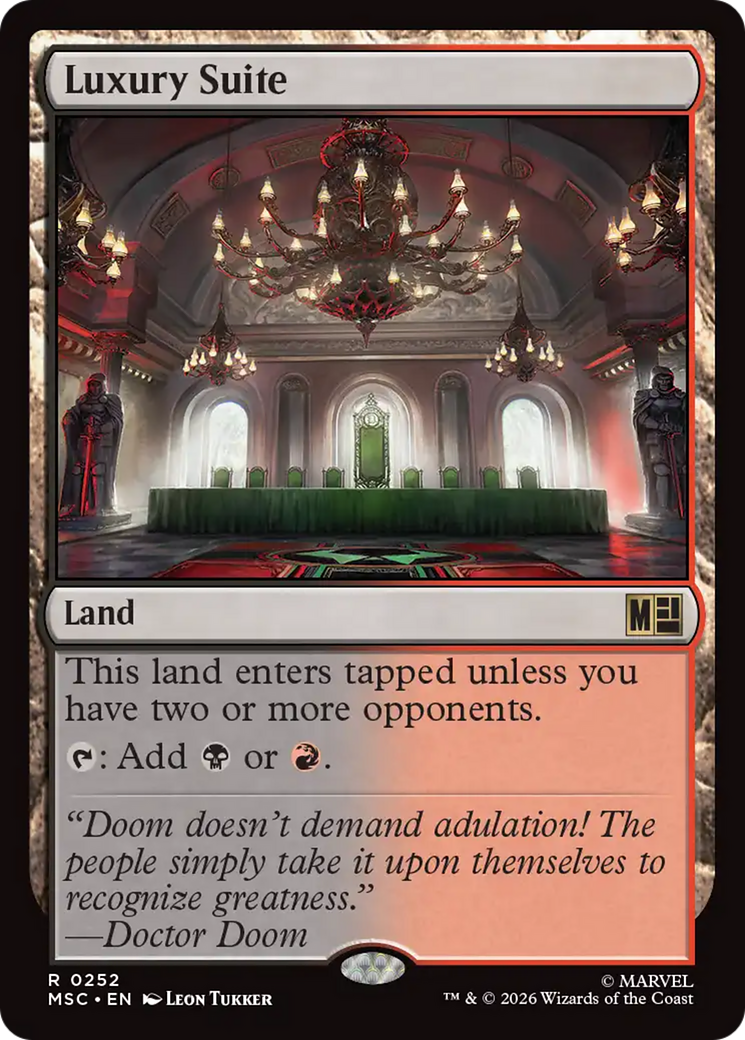 Luxury Suite (Surge Foil) [Marvel Super Heroes Commander] MTG Single Magic: The Gathering | Red Claw Gaming