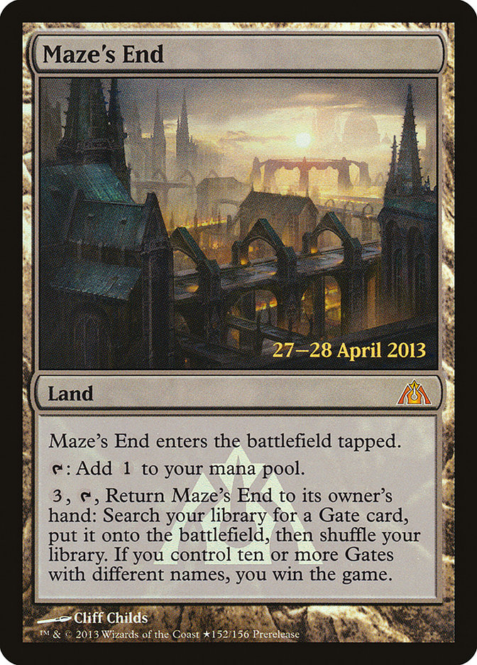 Maze's End [Dragon's Maze Prerelease Promos] MTG Single Magic: The Gathering | Red Claw Gaming