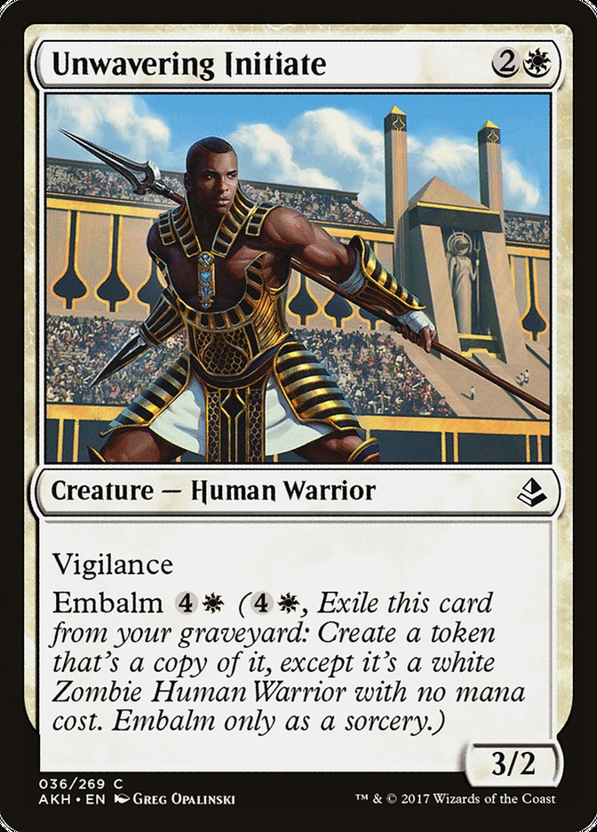 Unwavering Initiate [Amonkhet] MTG Single Magic: The Gathering | Red Claw Gaming