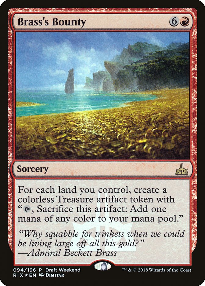 Brass's Bounty (Draft Weekend) [Rivals of Ixalan Promos] MTG Single Magic: The Gathering | Red Claw Gaming