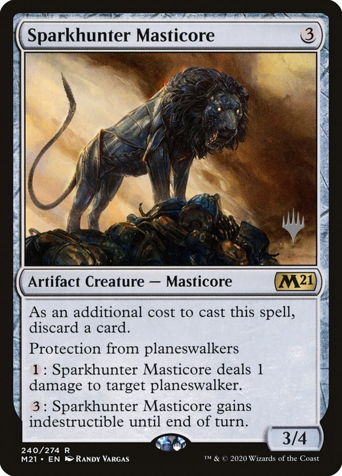 Sparkhunter Masticore (Promo Pack) [Core Set 2021 Promos] MTG Single Magic: The Gathering | Red Claw Gaming