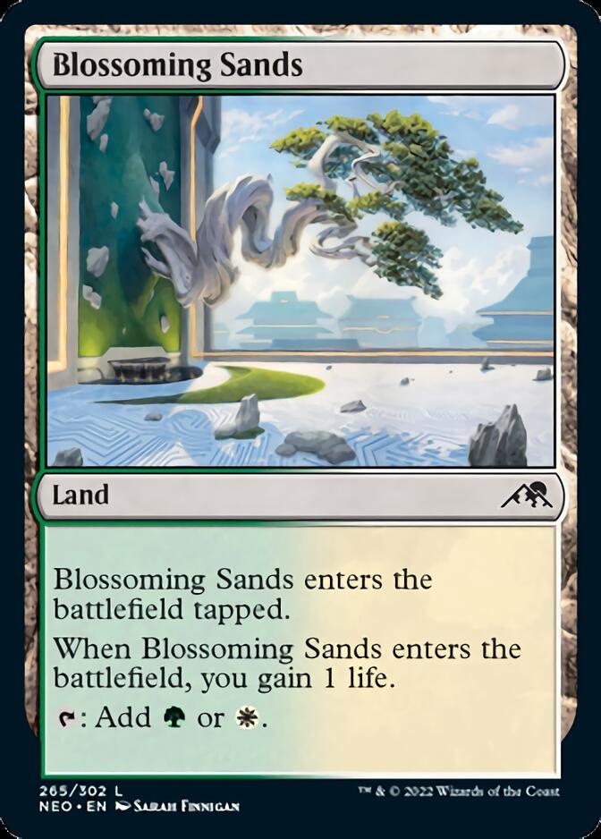 Blossoming Sands [Kamigawa: Neon Dynasty] MTG Single Magic: The Gathering    | Red Claw Gaming