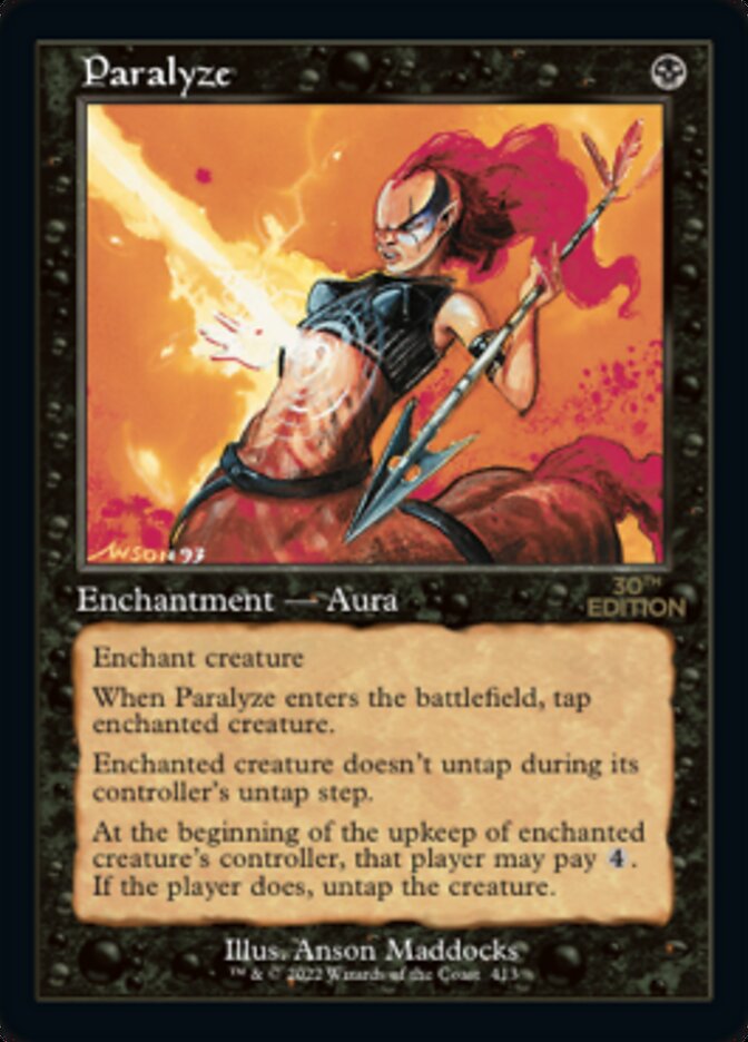 Paralyze (Retro) [30th Anniversary Edition] MTG Single Magic: The Gathering | Red Claw Gaming