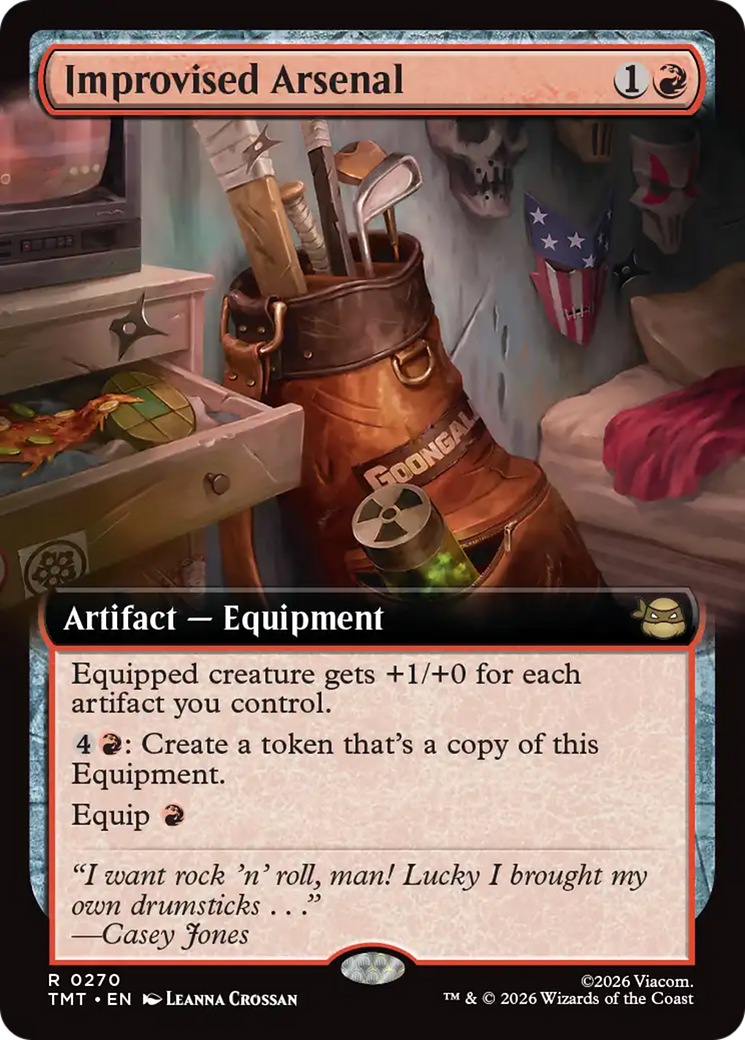 Improvised Arsenal (Extended Art) [Teenage Mutant Ninja Turtles] MTG Single Magic: The Gathering | Red Claw Gaming