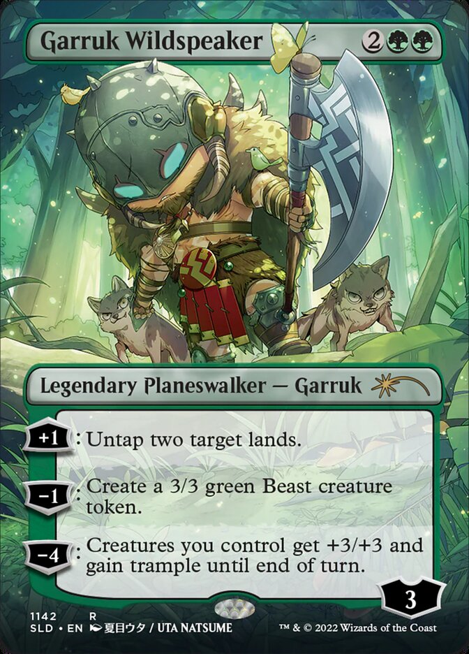 Garruk Wildspeaker (Borderless) [Secret Lair Drop Series] MTG Single Magic: The Gathering | Red Claw Gaming