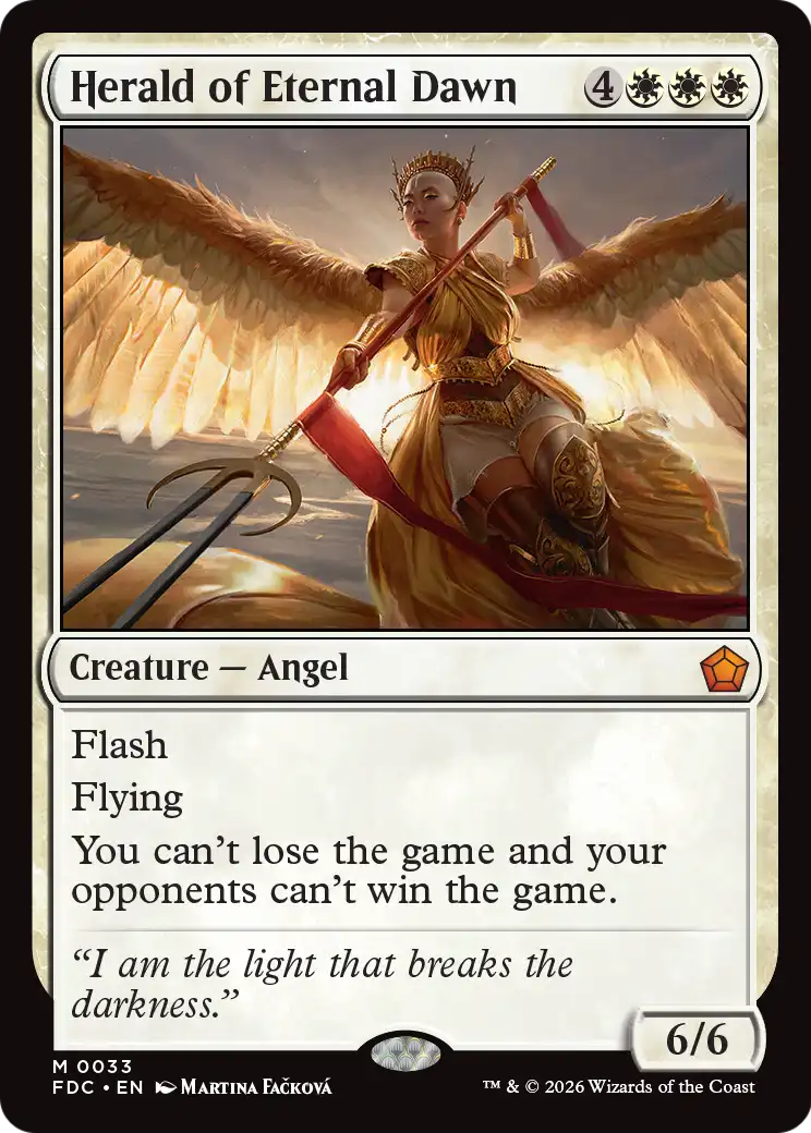Herald of Eternal Dawn [Foundations Commander] | Red Claw Gaming