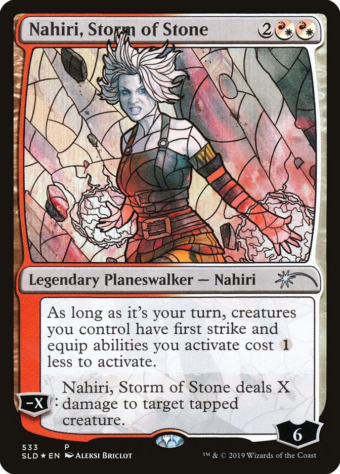 Nahiri, Storm of Stone (Stained Glass) [Secret Lair Drop Promos] MTG Single Magic: The Gathering | Red Claw Gaming