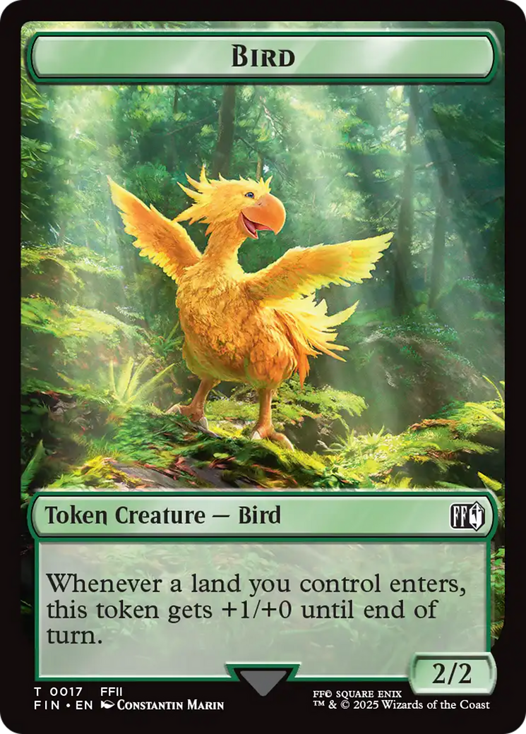 Bird (0017) // Wizard (0015) Double-Sided Token [FINAL FANTASY Tokens] MTG Single Magic: The Gathering | Red Claw Gaming