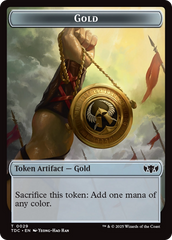 Elemental (0016) // Gold Double-Sided Token [Tarkir: Dragonstorm Commander Tokens] MTG Single Magic: The Gathering | Red Claw Gaming