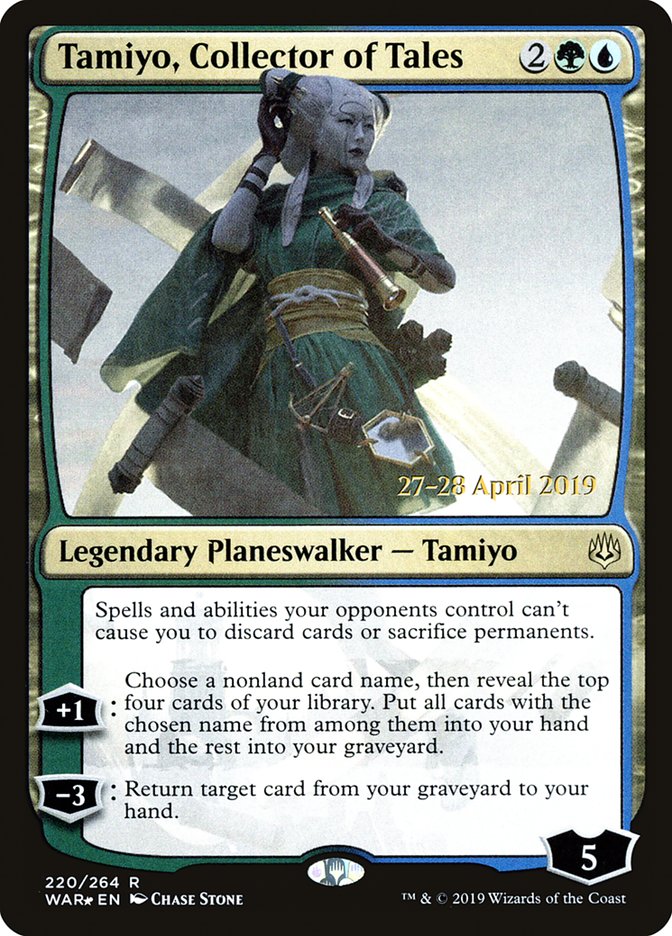 Tamiyo, Collector of Tales [War of the Spark Prerelease Promos] MTG Single Magic: The Gathering | Red Claw Gaming