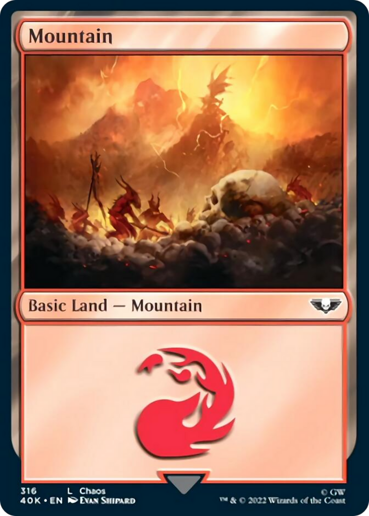 Mountain (316) [Warhammer 40,000] MTG Single Magic: The Gathering | Red Claw Gaming