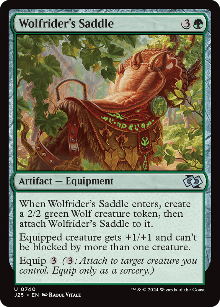 Wolfrider's Saddle [Foundations Jumpstart] MTG Single Magic: The Gathering | Red Claw Gaming