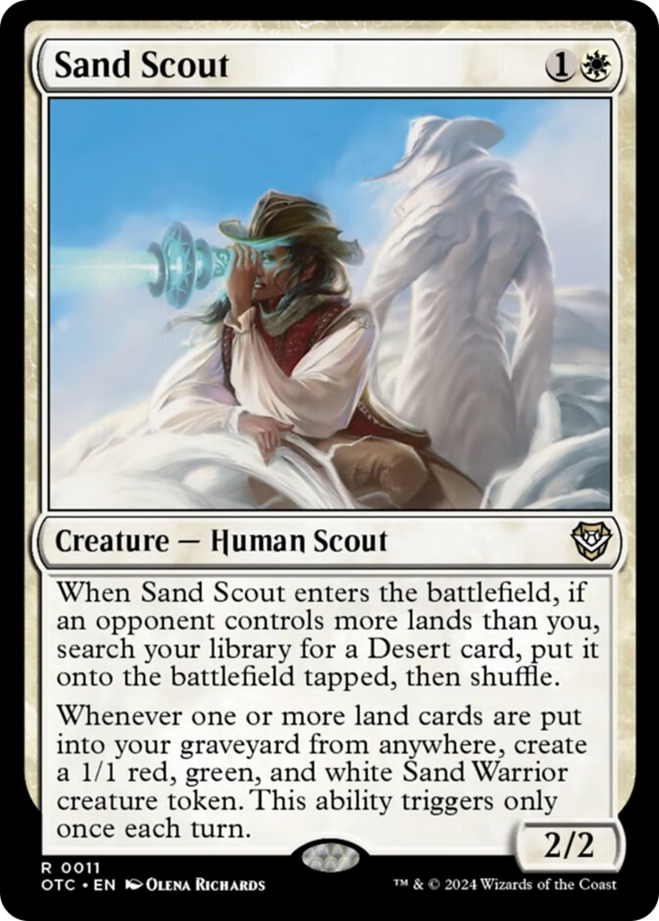 Sand Scout [Outlaws of Thunder Junction Commander] MTG Single Magic: The Gathering | Red Claw Gaming