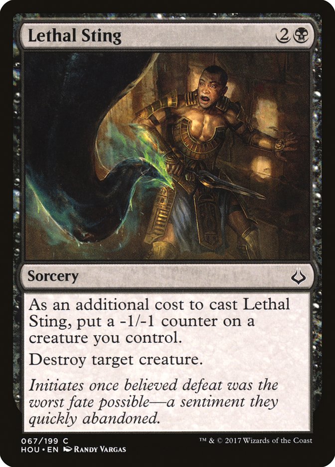 Lethal Sting [Hour of Devastation] MTG Single Magic: The Gathering | Red Claw Gaming