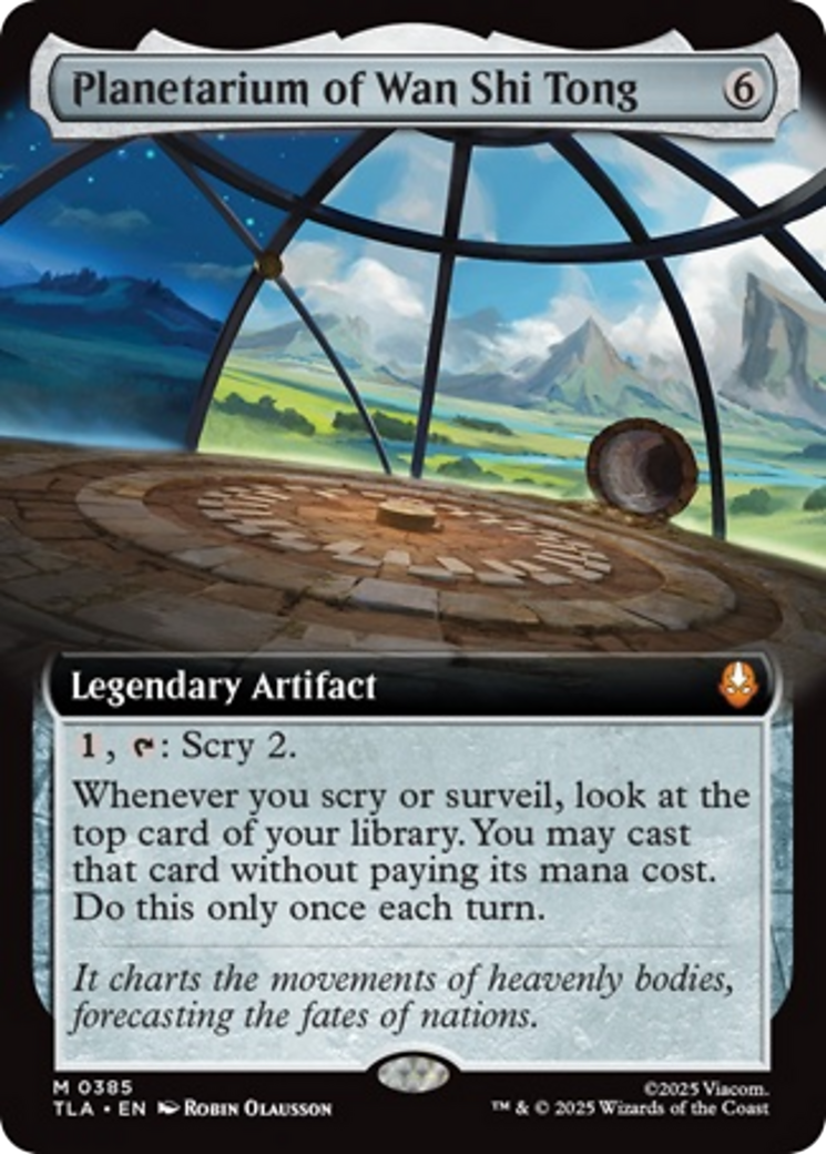 Planetarium of Wan Shi Tong (Extended Art) [Avatar: The Last Airbender] MTG Single Magic: The Gathering | Red Claw Gaming