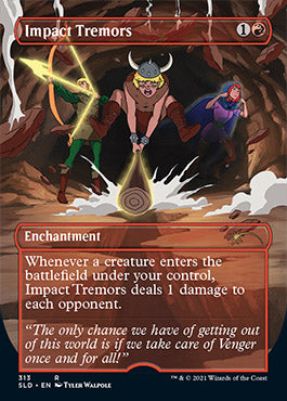 Impact Tremors (Borderless) [Secret Lair Drop Series] MTG Single Magic: The Gathering | Red Claw Gaming