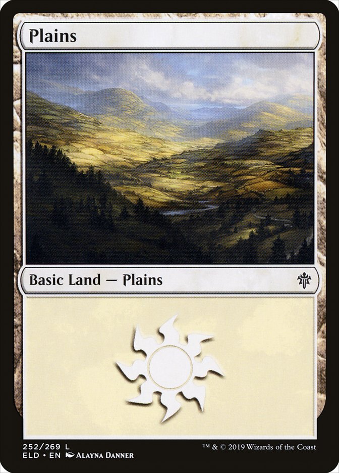 Plains (252) [Throne of Eldraine] MTG Single Magic: The Gathering | Red Claw Gaming