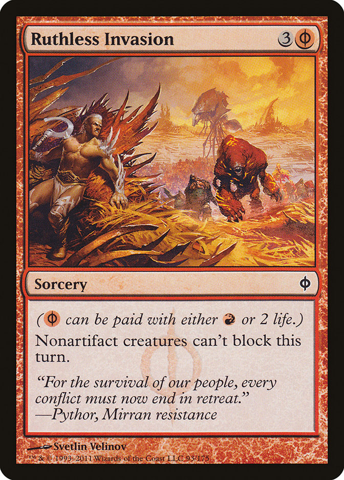 Ruthless Invasion [New Phyrexia] MTG Single Magic: The Gathering | Red Claw Gaming