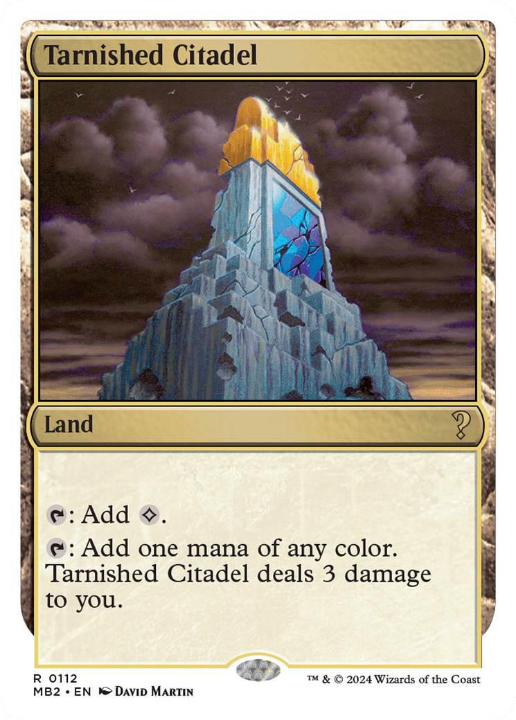 Tarnished Citadel (White Border) [Mystery Booster 2] MTG Single Magic: The Gathering | Red Claw Gaming