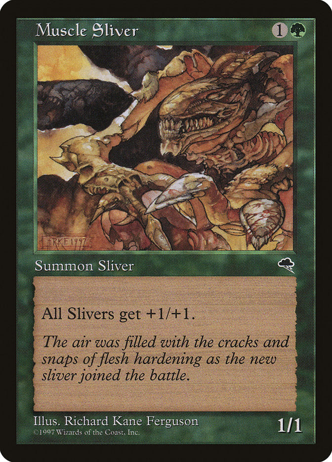 Muscle Sliver [Tempest] MTG Single Magic: The Gathering | Red Claw Gaming