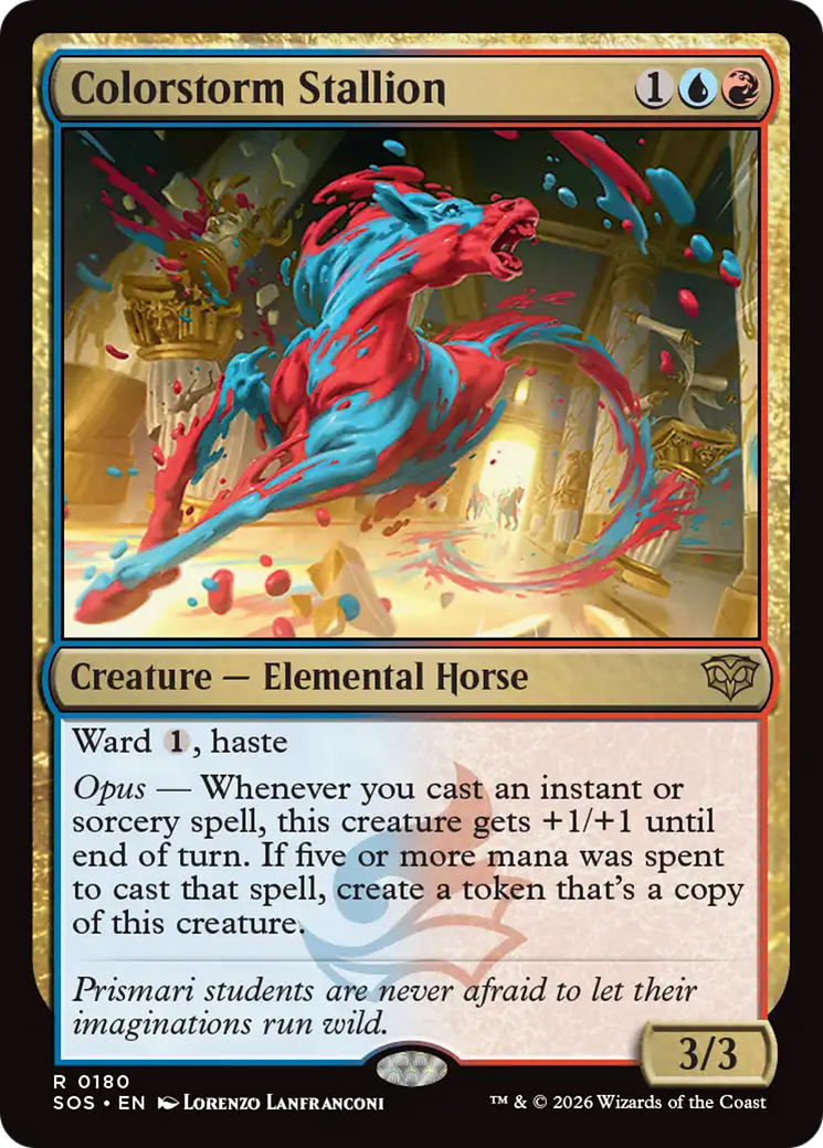 Colorstorm Stallion [Secrets of Strixhaven] MTG Single Magic: The Gathering | Red Claw Gaming