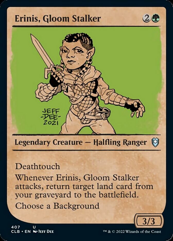 Erinis, Gloom Stalker (Showcase) [Commander Legends: Battle for Baldur's Gate] MTG Single Magic: The Gathering | Red Claw Gaming