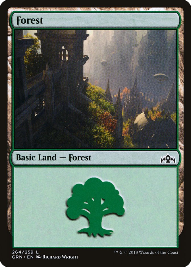 Forest (264) [Guilds of Ravnica] MTG Single Magic: The Gathering | Red Claw Gaming
