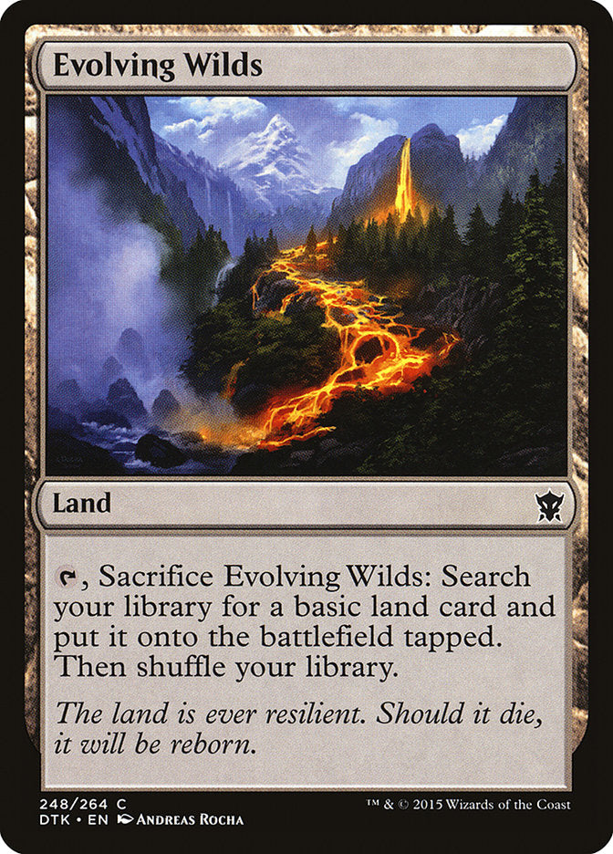 Evolving Wilds [Dragons of Tarkir] MTG Single Magic: The Gathering | Red Claw Gaming