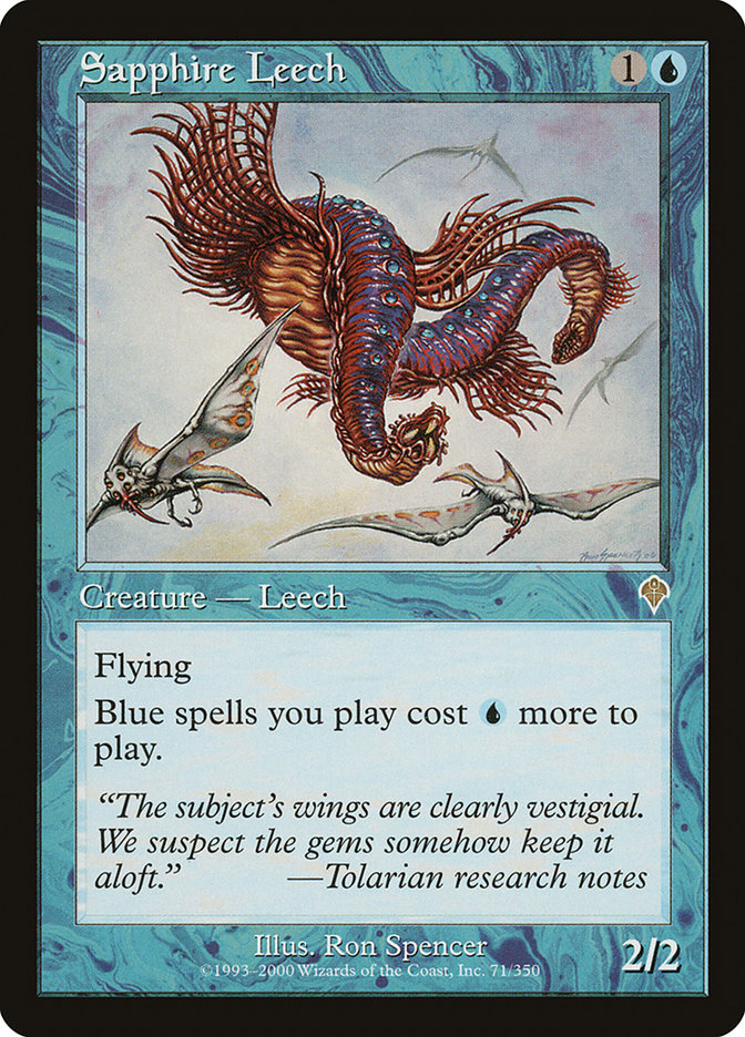 Sapphire Leech [Invasion] MTG Single Magic: The Gathering | Red Claw Gaming