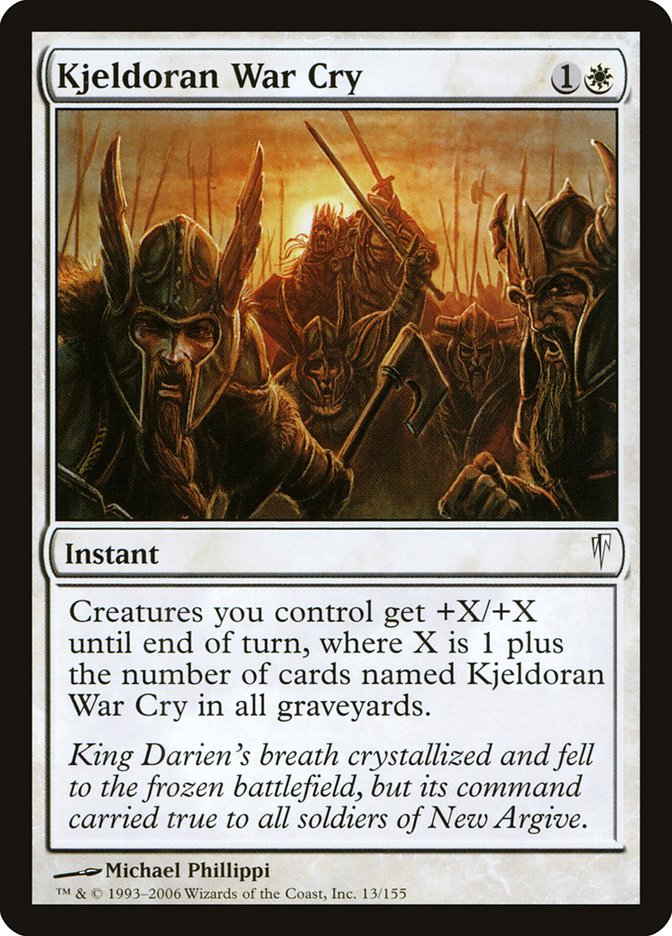 Kjeldoran War Cry [Coldsnap] MTG Single Magic: The Gathering | Red Claw Gaming