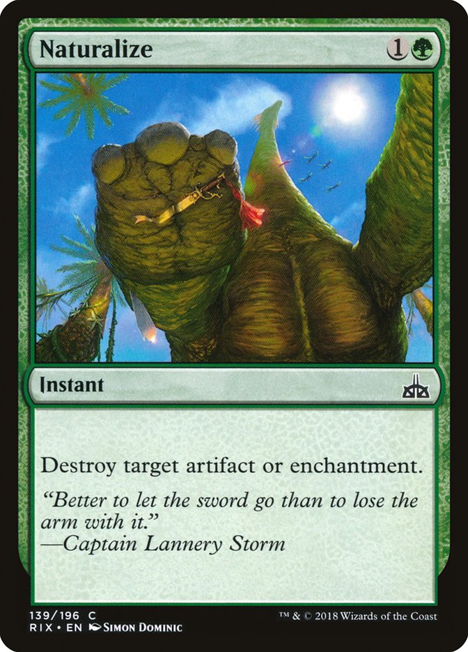 Naturalize [Rivals of Ixalan] MTG Single Magic: The Gathering | Red Claw Gaming