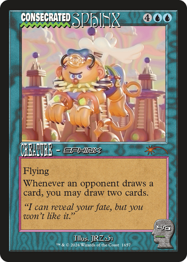 Consecrated Sphinx (1657) (Rainbow Foil) [Secret Lair Drop Series] MTG Single Magic: The Gathering | Red Claw Gaming