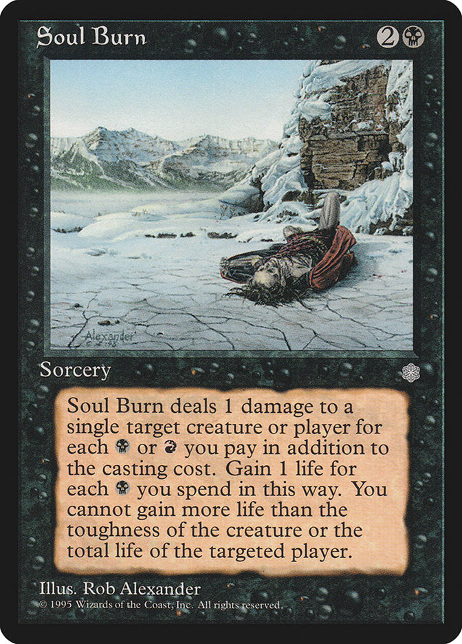 Soul Burn [Ice Age] MTG Single Magic: The Gathering | Red Claw Gaming