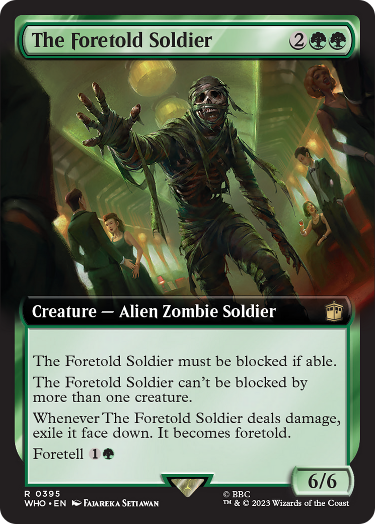 The Foretold Soldier (Extended Art) [Doctor Who] MTG Single Magic: The Gathering | Red Claw Gaming