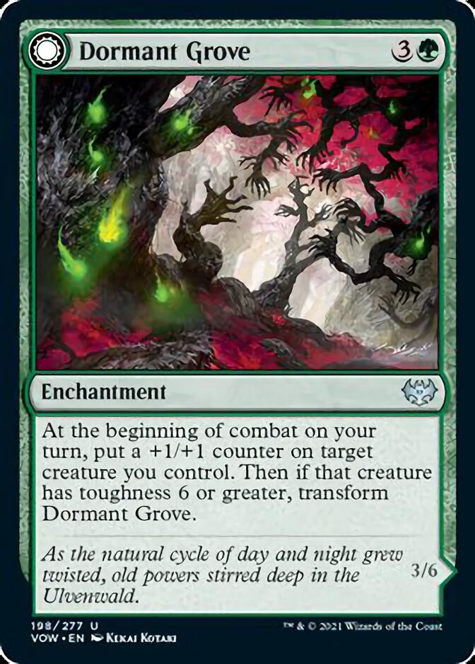 Dormant Grove // Gnarled Grovestrider [Innistrad: Crimson Vow] MTG Single Magic: The Gathering | Red Claw Gaming
