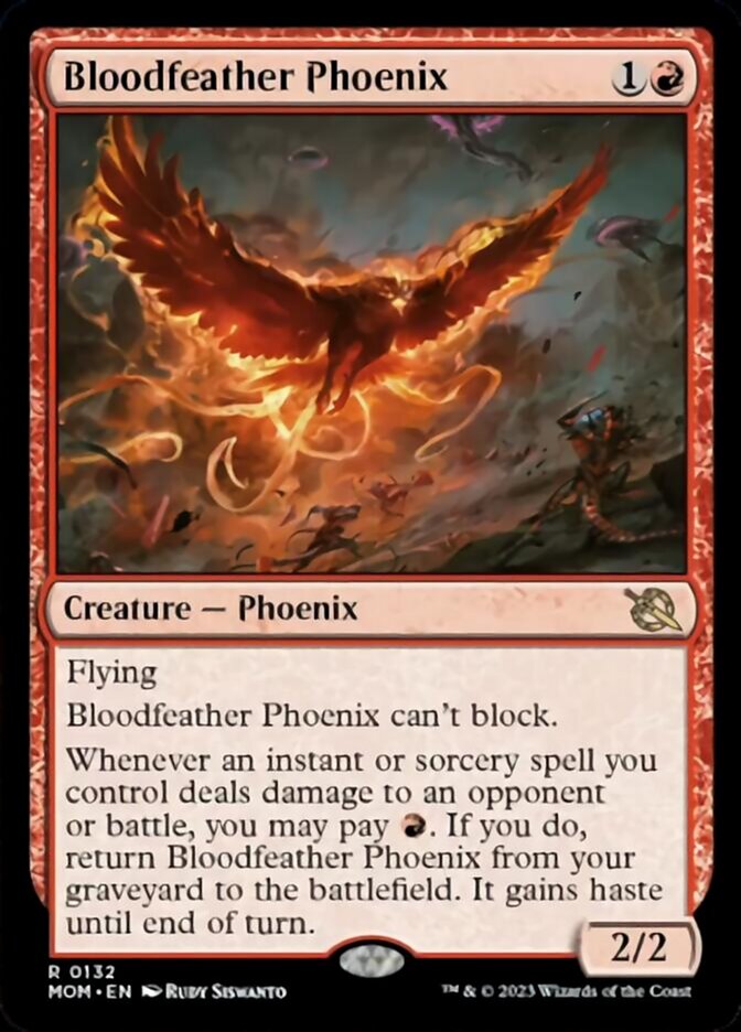 Bloodfeather Phoenix [March of the Machine] MTG Single Magic: The Gathering    | Red Claw Gaming